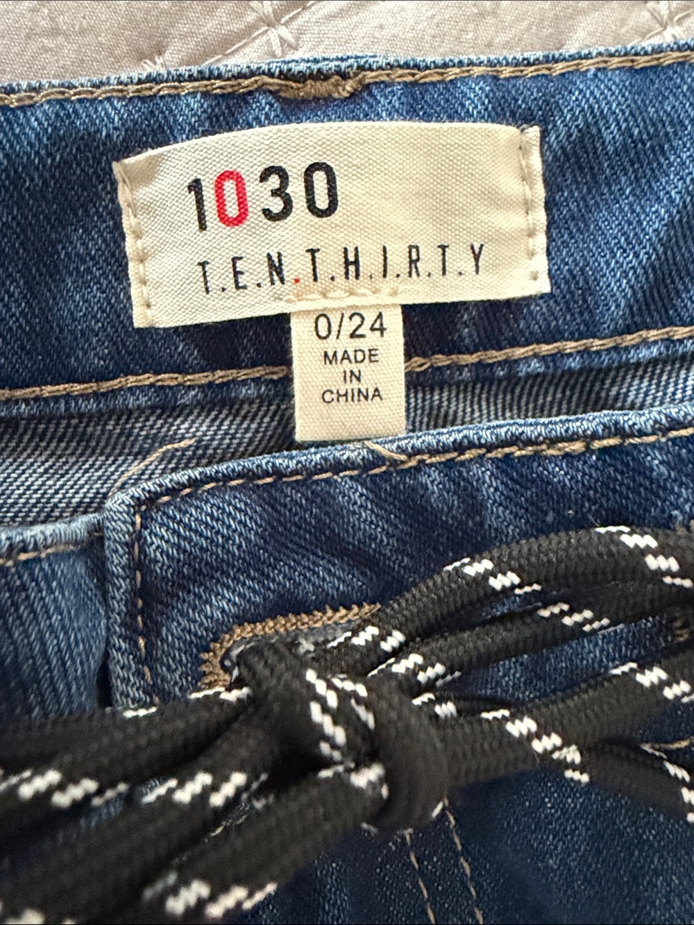 1030 TEN THIRTY Wide Leg Blue Jeans "Baggy & Low Rise" 0/24 ❤️ - Picture 4 of 10